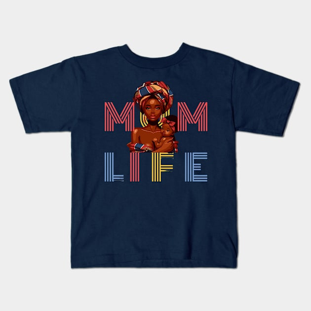 Mum Life Kids T-Shirt by Graceful Designs